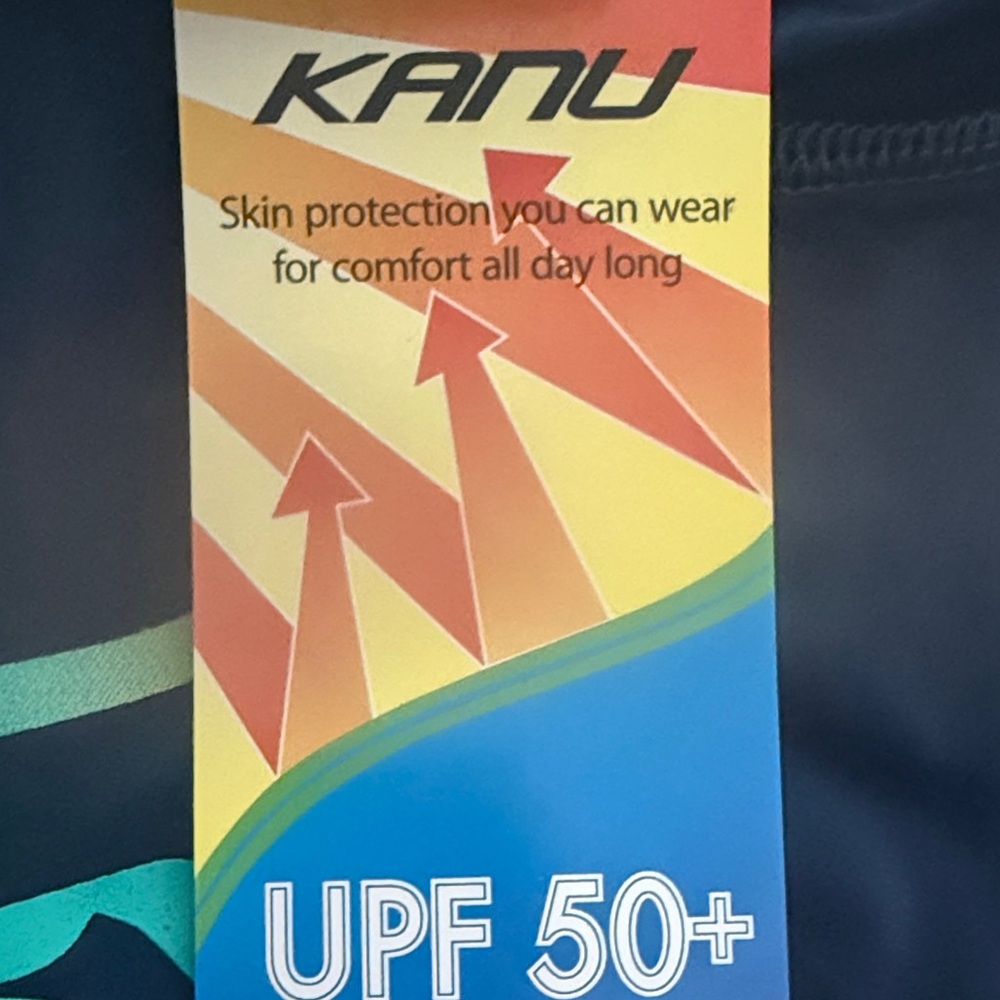Kanu Surf Navy Rash Guard with Colorful Logo - Picture 7 of 7